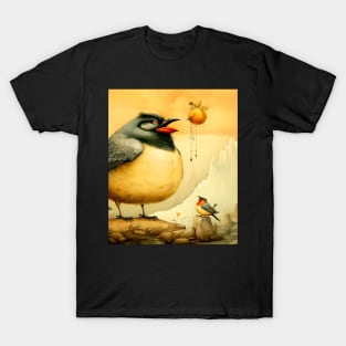 National Native American Heritage Month: "The bird who has eaten cannot fly with the bird that is hungry," - Omaha Nation Proverb on a Dark Background T-Shirt